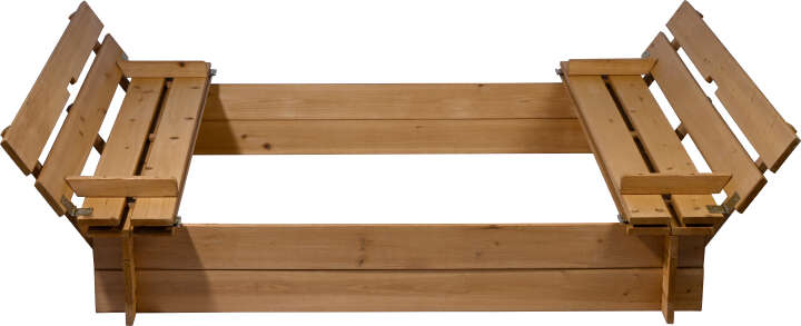 dobar Klappbarer Sandkasten mit Sitzbänken